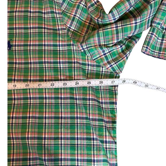 RALPH LAUREN Green Plaid Long Sleeve Oxford Cotton Button Down Mens Size XXL 2XL - Picture 5 of 6